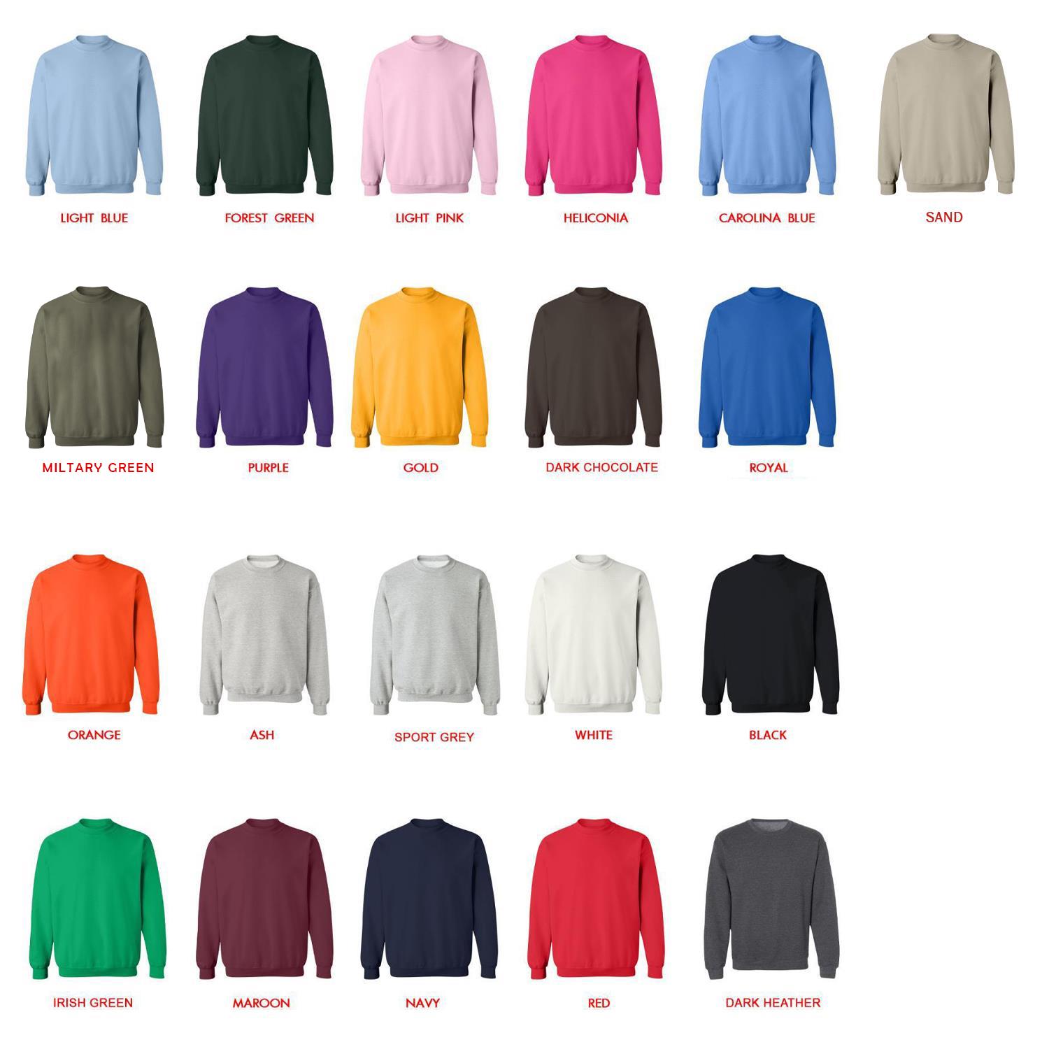 sweatshirt color chart - Solar Opposites Store
