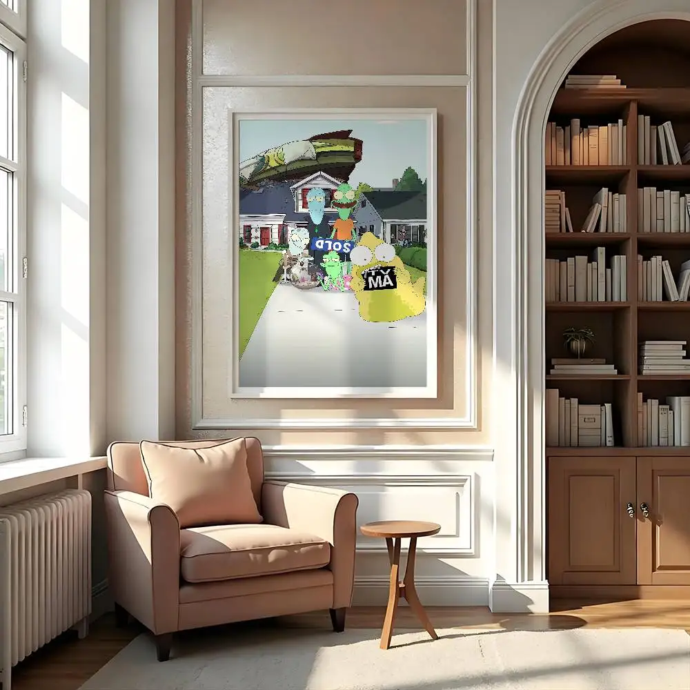 Korvo Solar Opposites Alien Scientist Wall Art