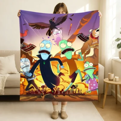 Cartoon Solar Opposites Blanket