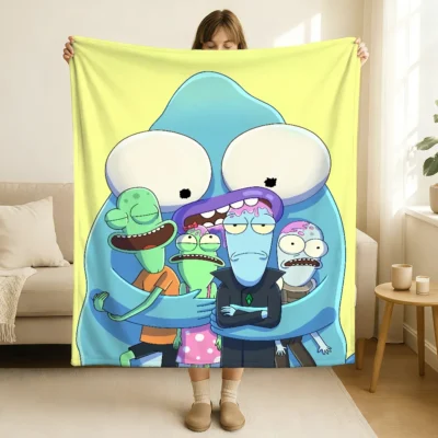 Cartoon Solar Opposites Blanket Soft and Skin