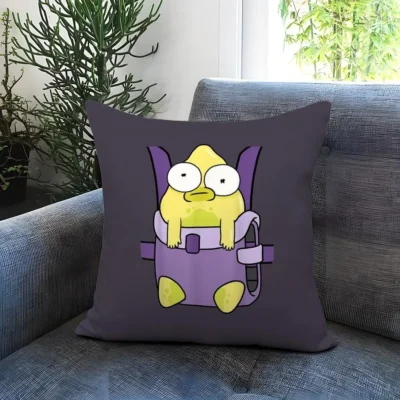 Red Goobler Solar Opposites Absurd Villain Throw Pillow
