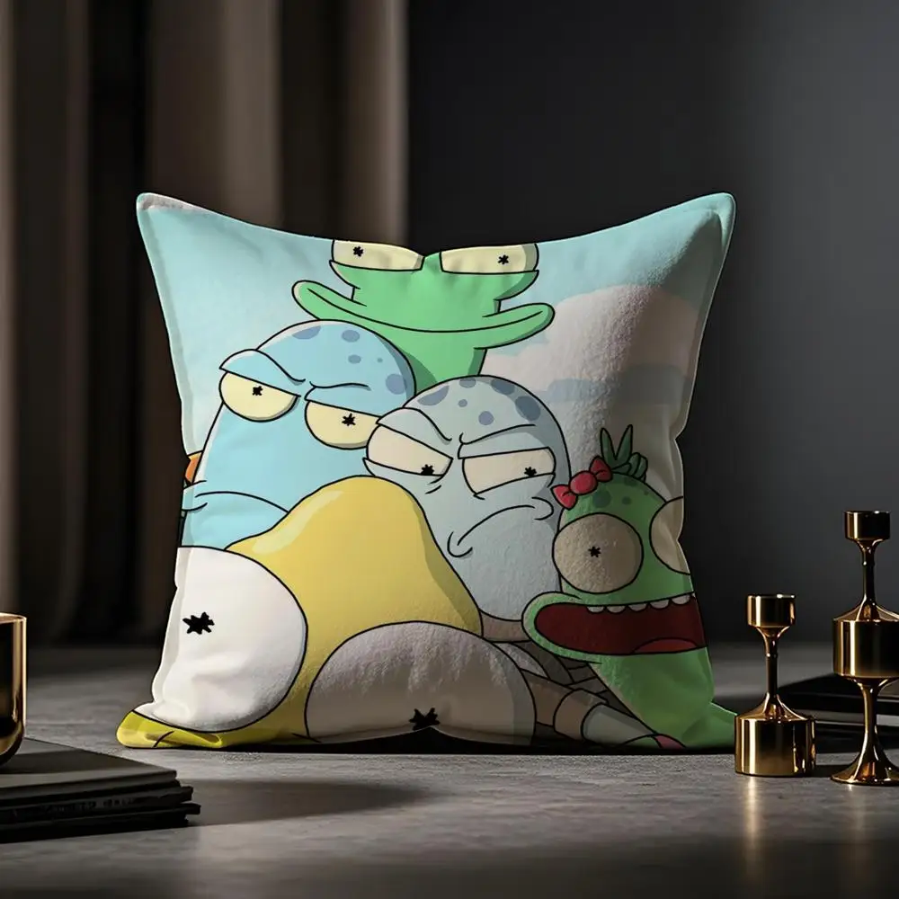 The Pupa Solar Opposites Adorable Menace Throw Pillow