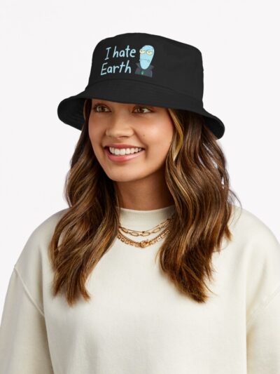 Alternative view of Solar Opposites Korvo I Hate Earth Bucket Hat