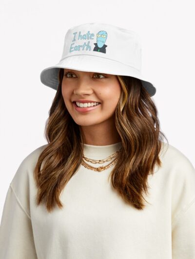 Alternative view of Korvo I Hate Earth Bucket Hat
