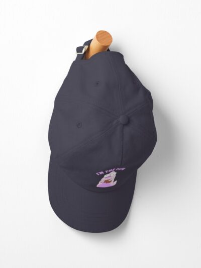 Alternative view of I M The Pupa Portrait Funny Cartoon Cap