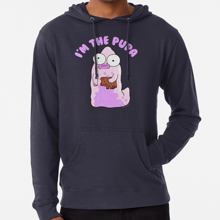 I M The Pupa Portrait Funny Cartoon Hoodie - Image 3