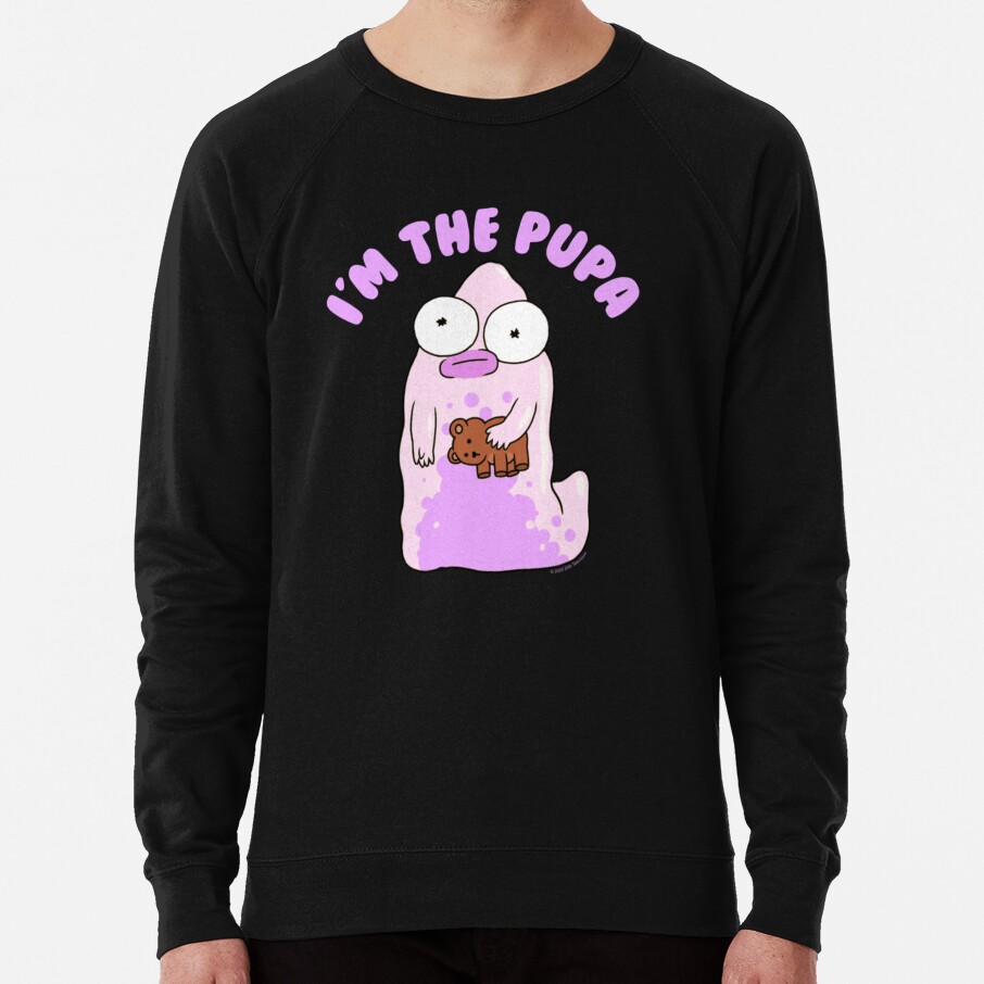 I M The Pupa Portrait Funny Cartoon Sweatshirt