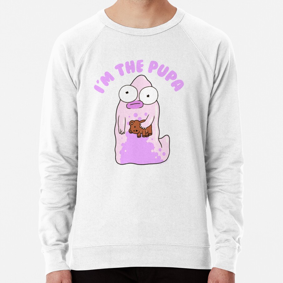 I M The Pupa Portrait Funny Cartoon Sweatshirt - Image 5