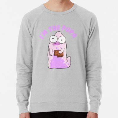 Alternative view of I M The Pupa Portrait Funny Cartoon Sweatshirt
