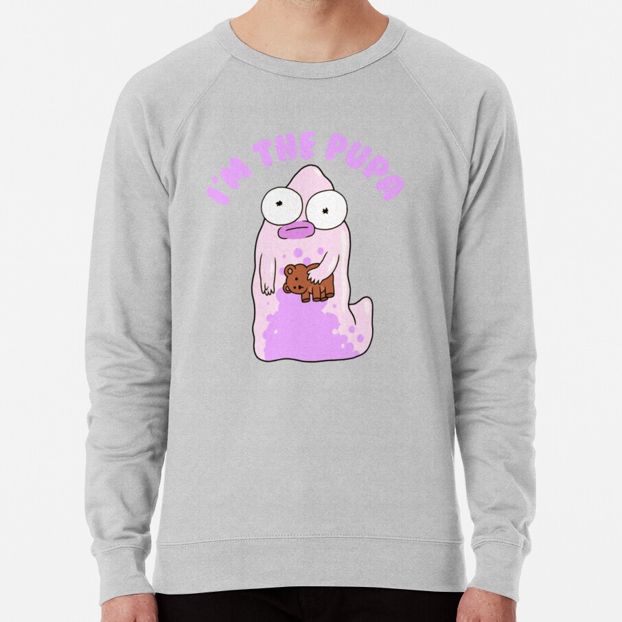 I M The Pupa Portrait Funny Cartoon Sweatshirt - Image 2