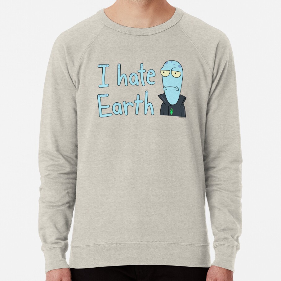 Solar Opposites Korvo I Hate Earth Sweatshirt - Image 4
