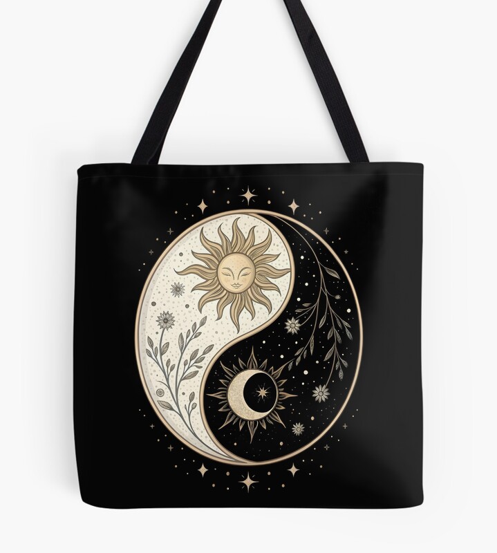 Solar Lunar Balance Tote Bag