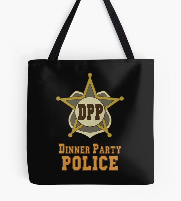 Dinner Party Police Solar Opposites Tote Bag