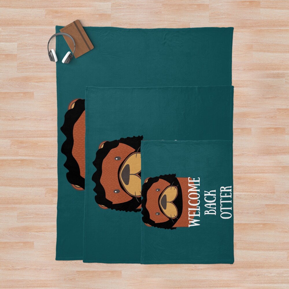 Welcome Back Otter Throw Blanket - Image 3