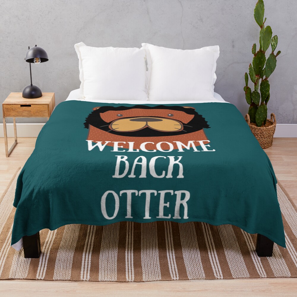 Welcome Back Otter Throw Blanket