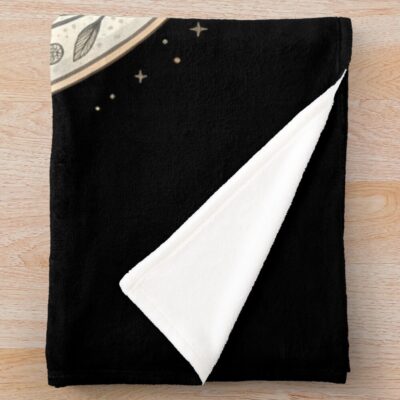 Alternative view of Solar Lunar Balance Throw Blanket