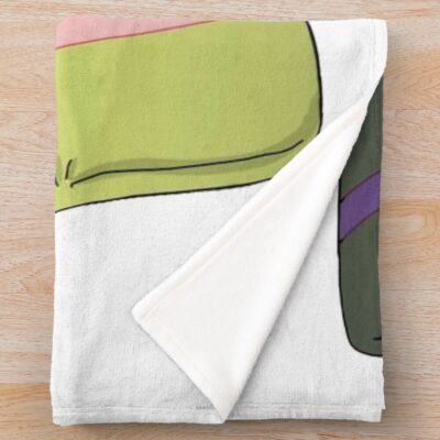 Alternative view of Solar Opposites Pupa Throw Blanket