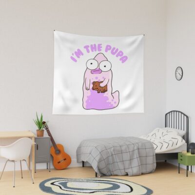 I M The Pupa Portrait Funny Cartoon Tapestry